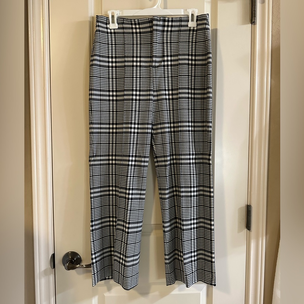 Zara black and white trousers